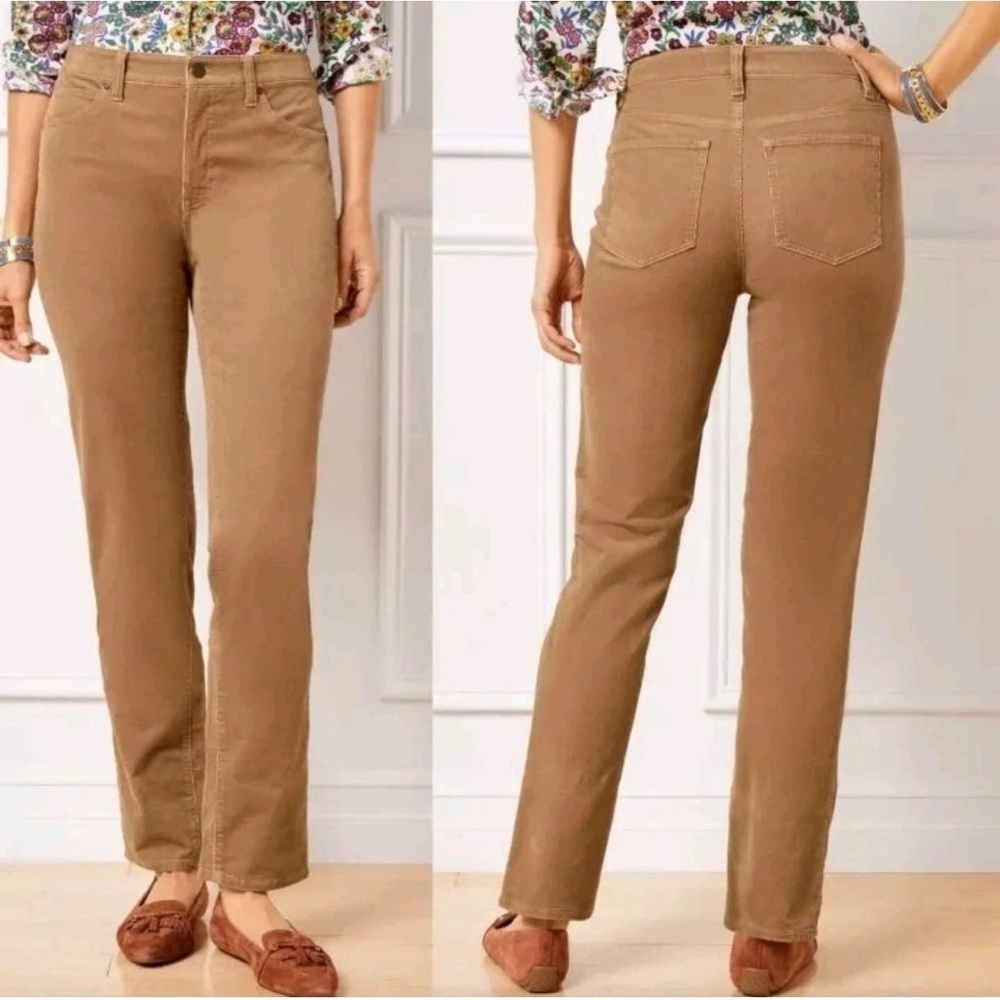 Talbots heritage women Brown Corduroy Pants women 18L casual office festival Y2K